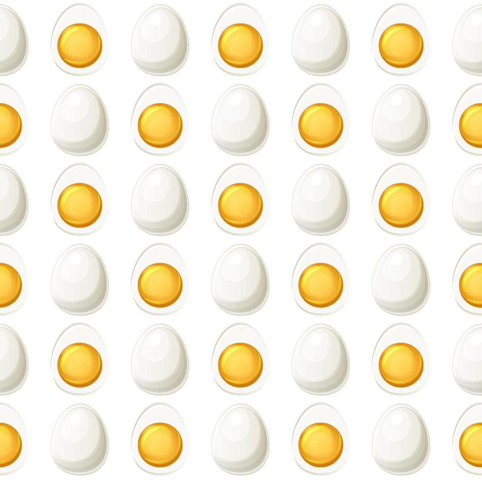 senza soluzione di continuità modello uovo metà davanti e Indietro, sfondo per grafico design. vettore illustrazione carino uova struttura per involucro carta o sfondo.