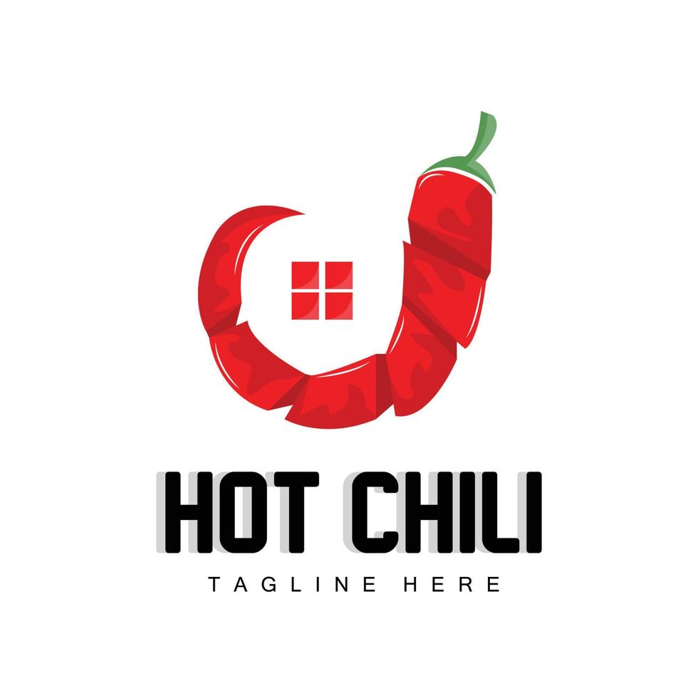 rosso chili logo, caldo chili peperoni vettore, chili giardino Casa illustrazione, azienda Prodotto marca illustrazione vettore