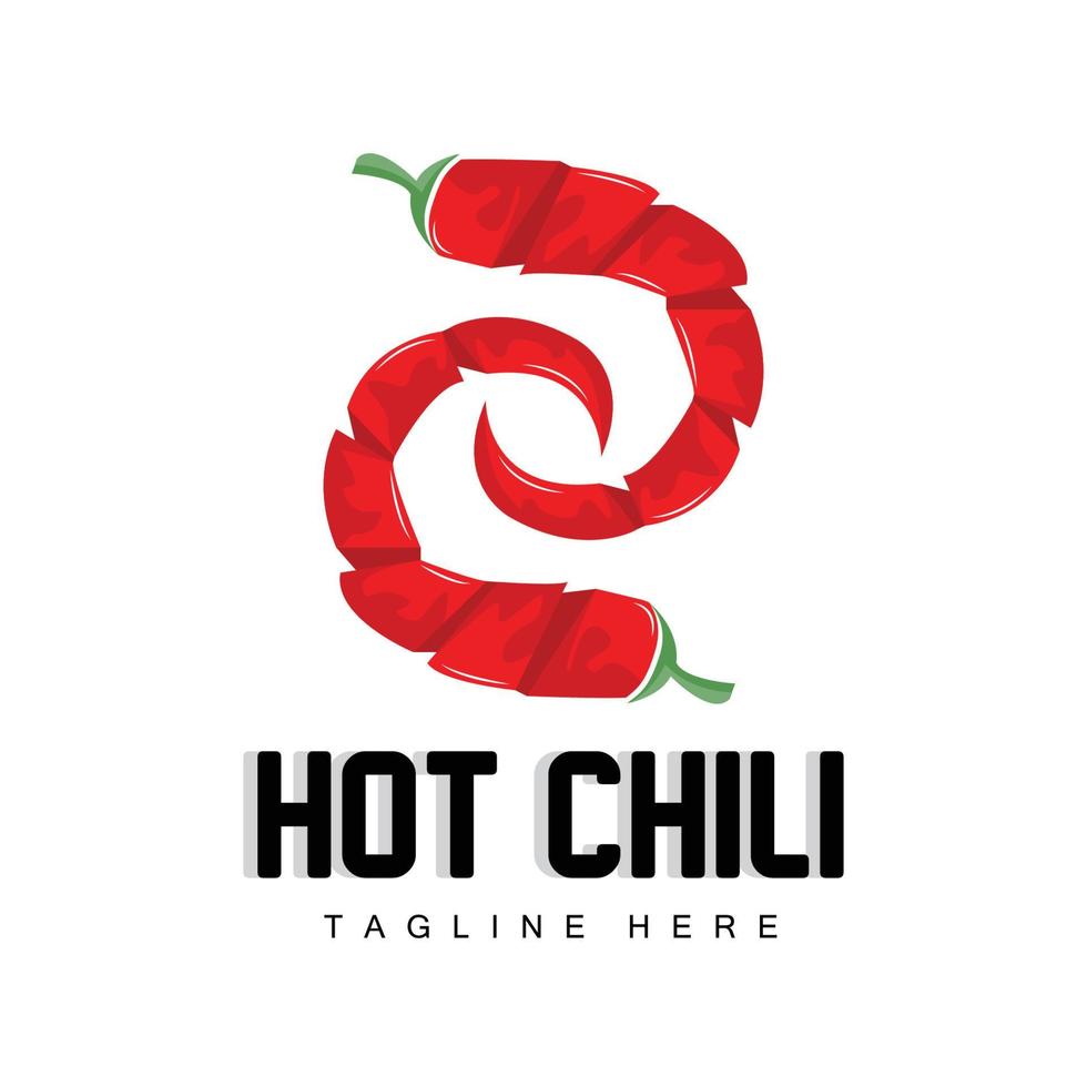 rosso chili logo, caldo chili peperoni vettore, chili giardino Casa illustrazione, azienda Prodotto marca illustrazione vettore