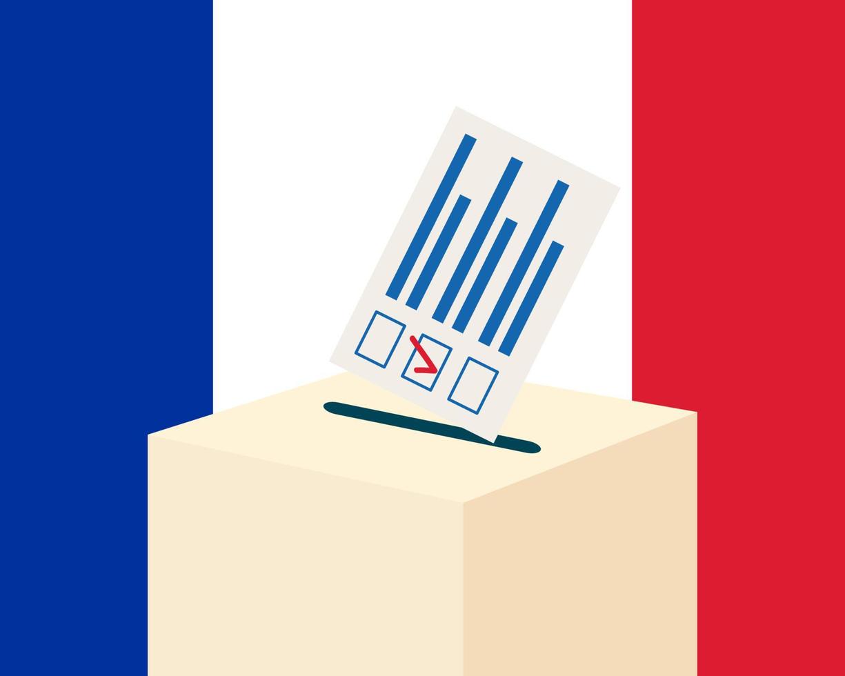 elezione nel Francia concetto vettore