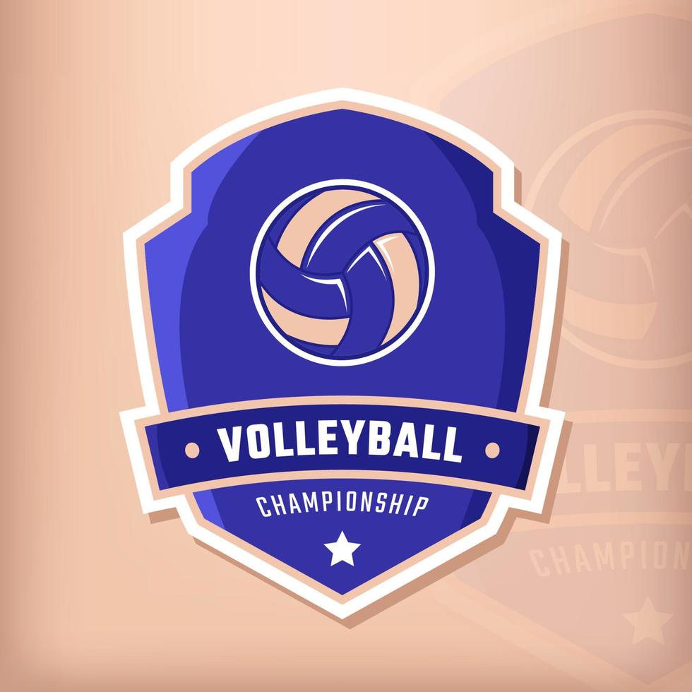 pallavolo logo distintivo per campionato vettore