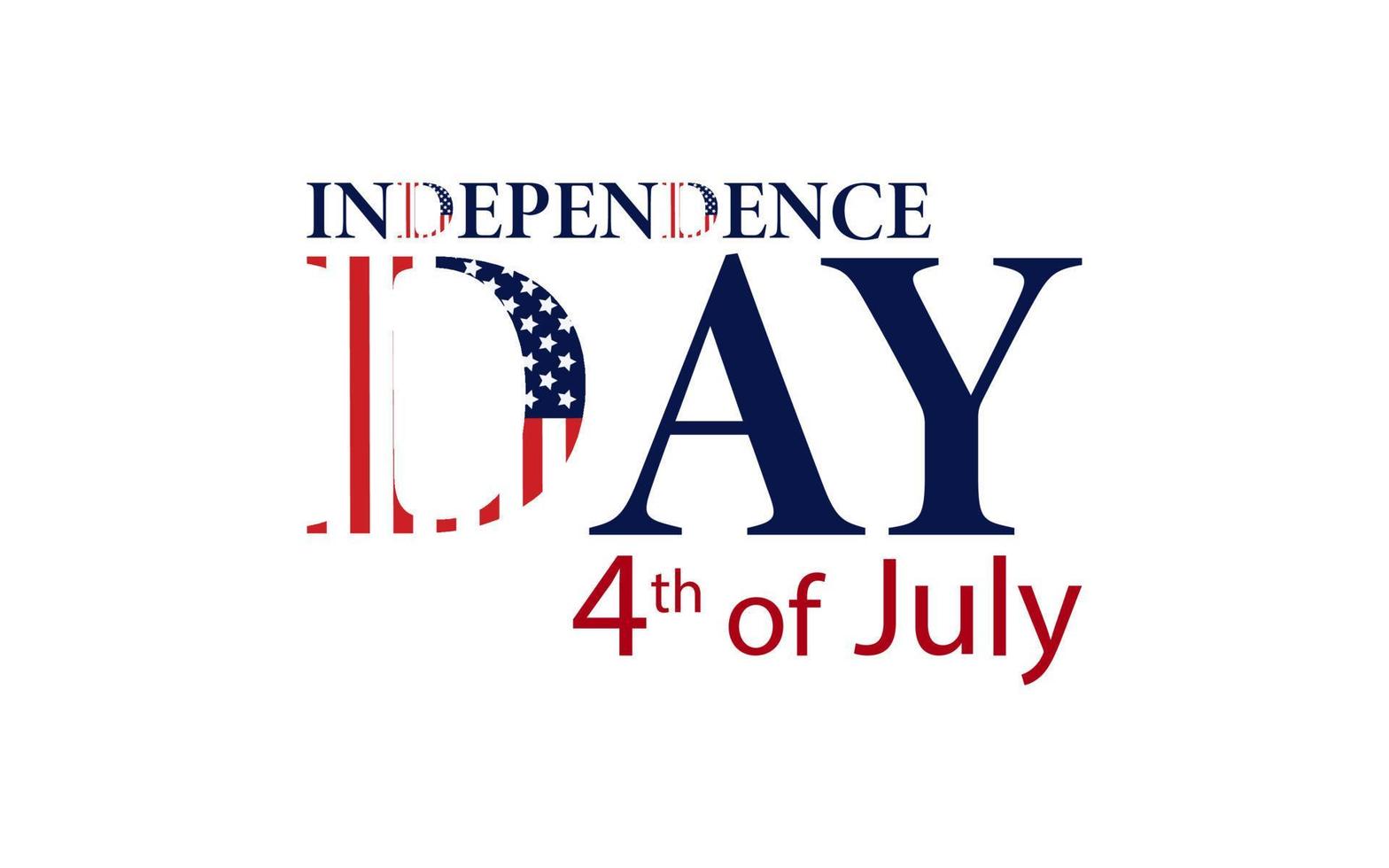 semplice manifesto luglio il quarto. luglio il quarto illustrazione. indipendenza giorno nel America. eps10 vettore