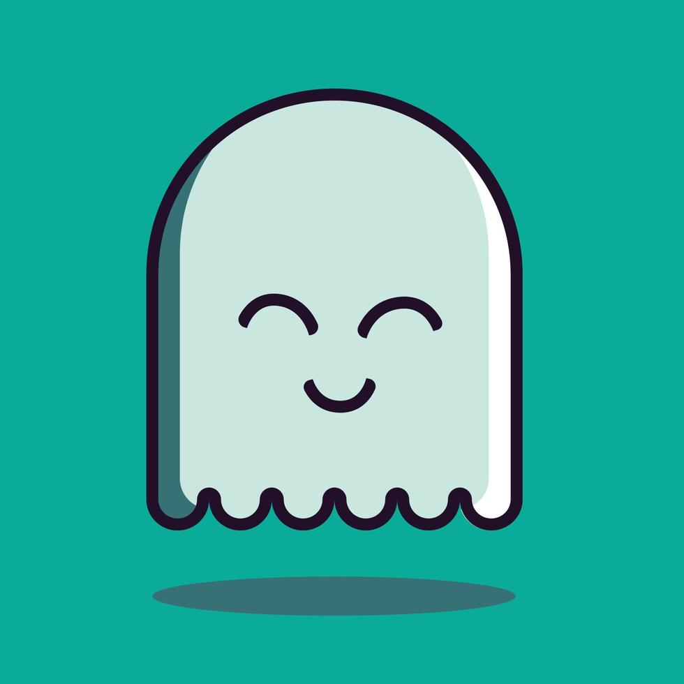 carino Sorridi fantasma grafico vettore , contento Halloween