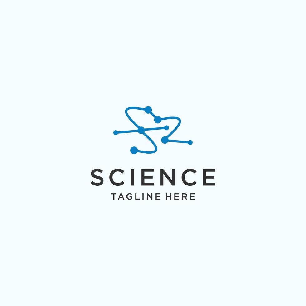 scienza logo icona design vettore