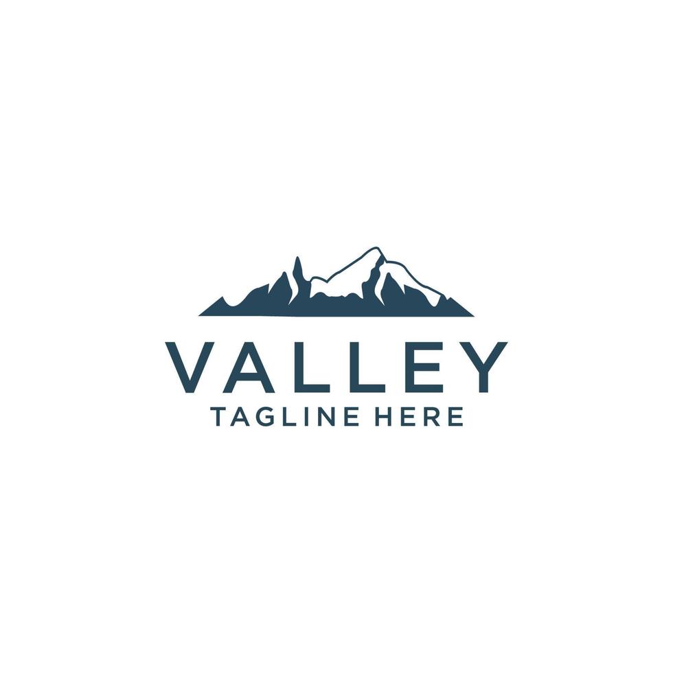 valle logo design icona modello vettore