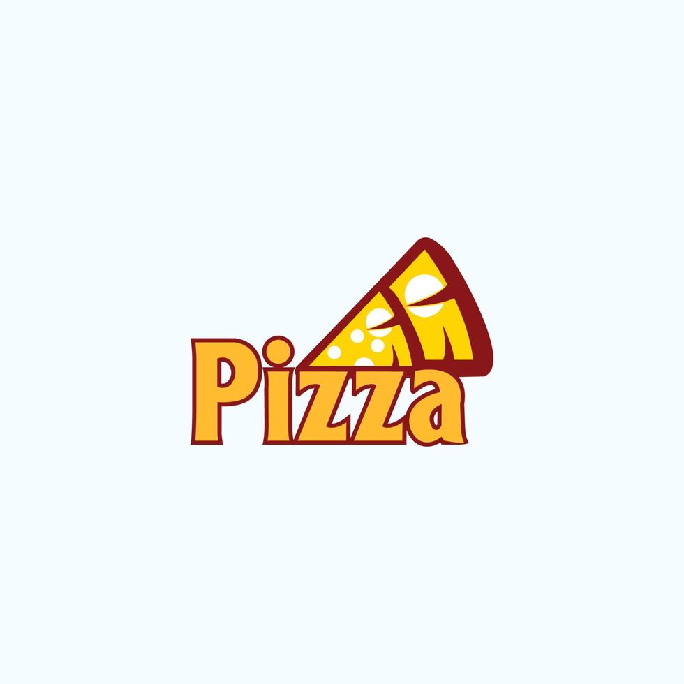 Pizza logo icona design vettore