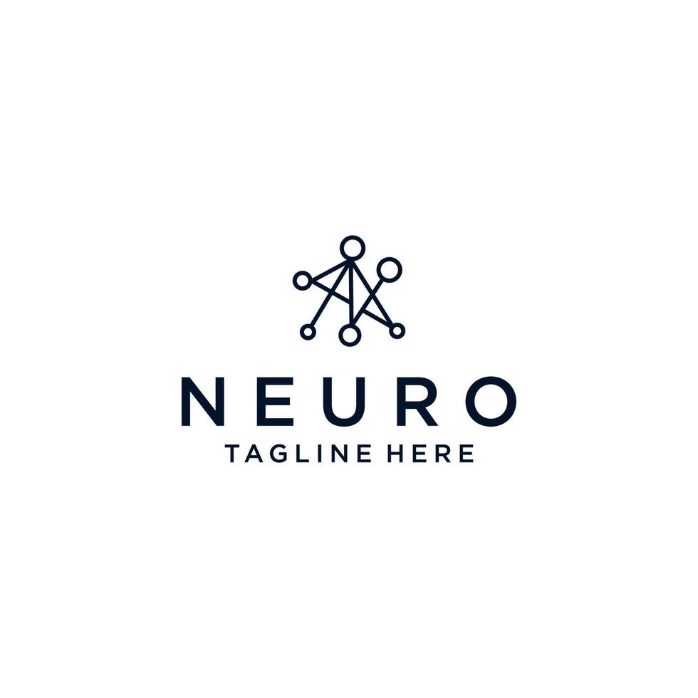 neurone logo icona vettore Immagine