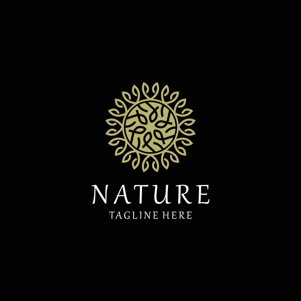 natura logo icona vettore Immagine