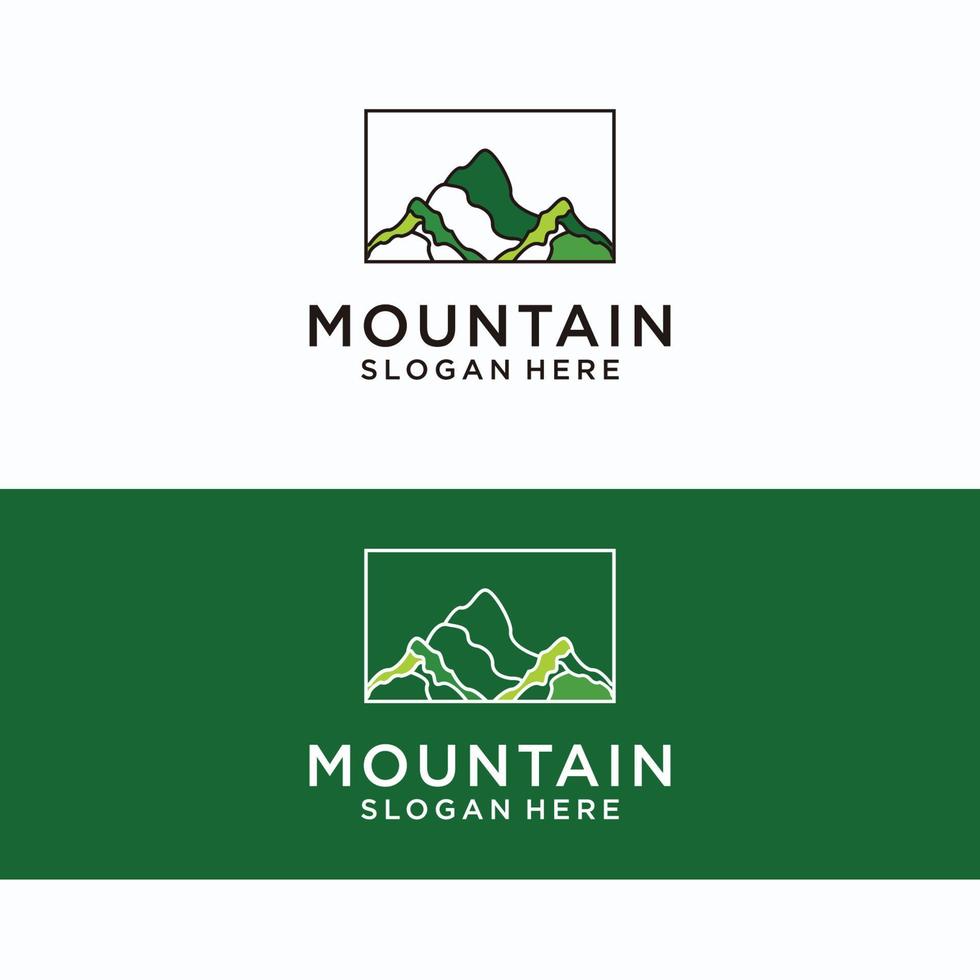 montagna logo icona vettore Immagine