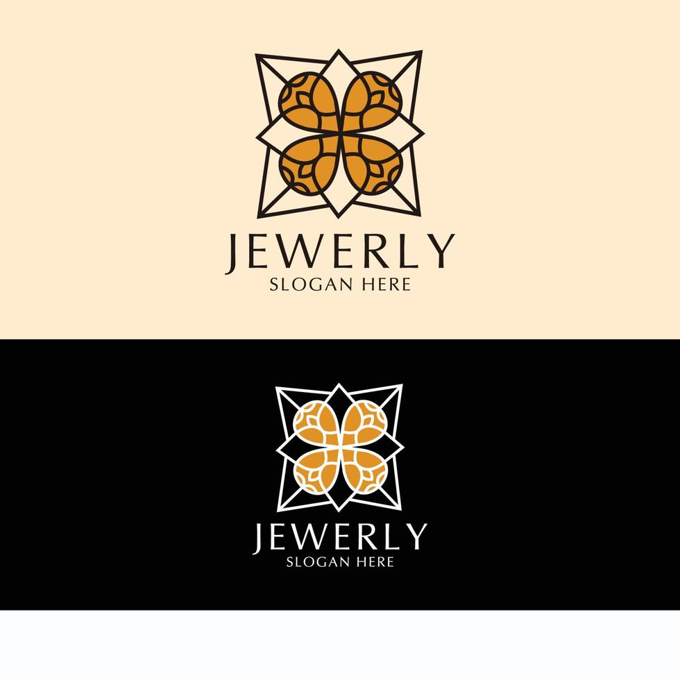 jewerly logo design icona modello vettore