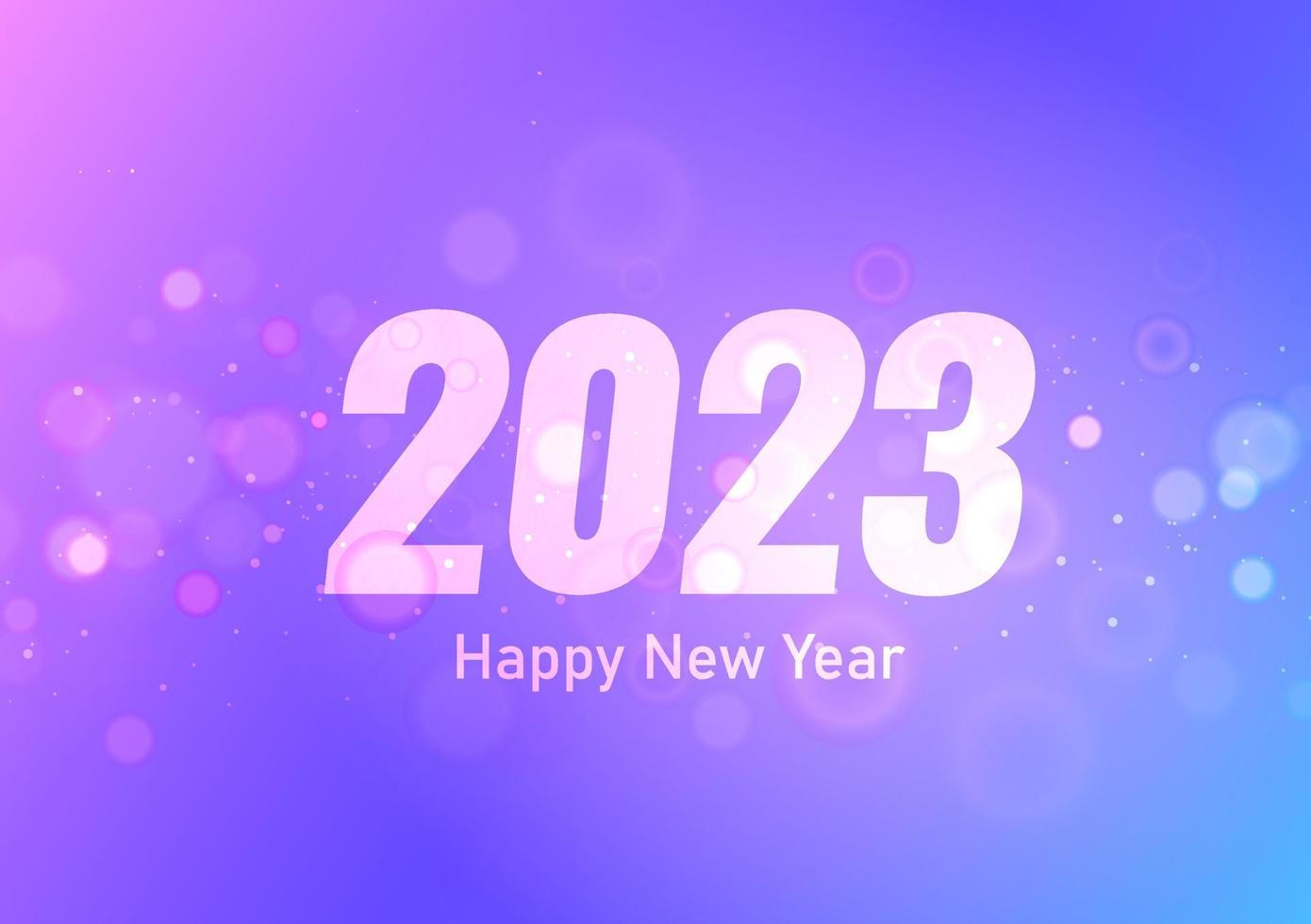 contento nuovo anno 2023. vacanze celebrazione festivo sfondo vettore illustrazione