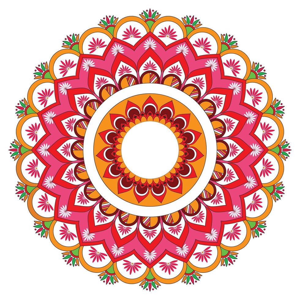 lusso ornamentale mandala astratto sfondo design modello per henné, mehndi, tatuaggio, decorazione. Vintage ▾ bellissimo decorativo ornamento nel etnico, indiano orientale stile. mandala con floreale modelli vettore