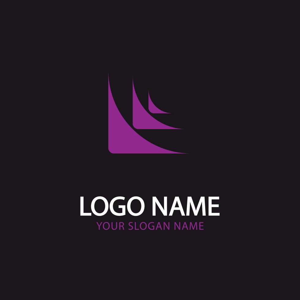 il branding logo design e geometrico logo vettore
