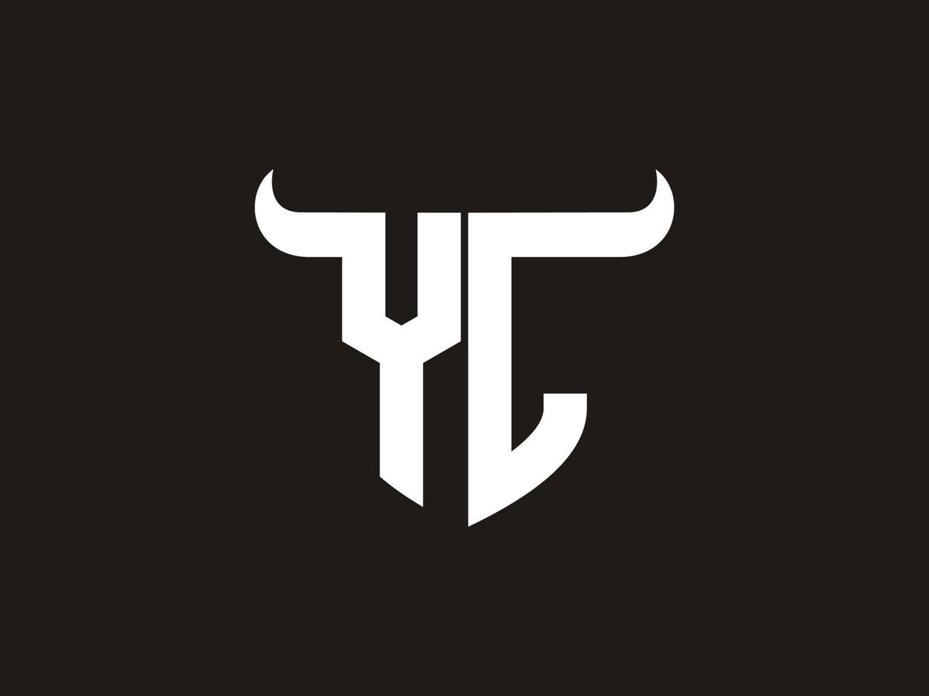 iniziale yl Toro logo design. vettore