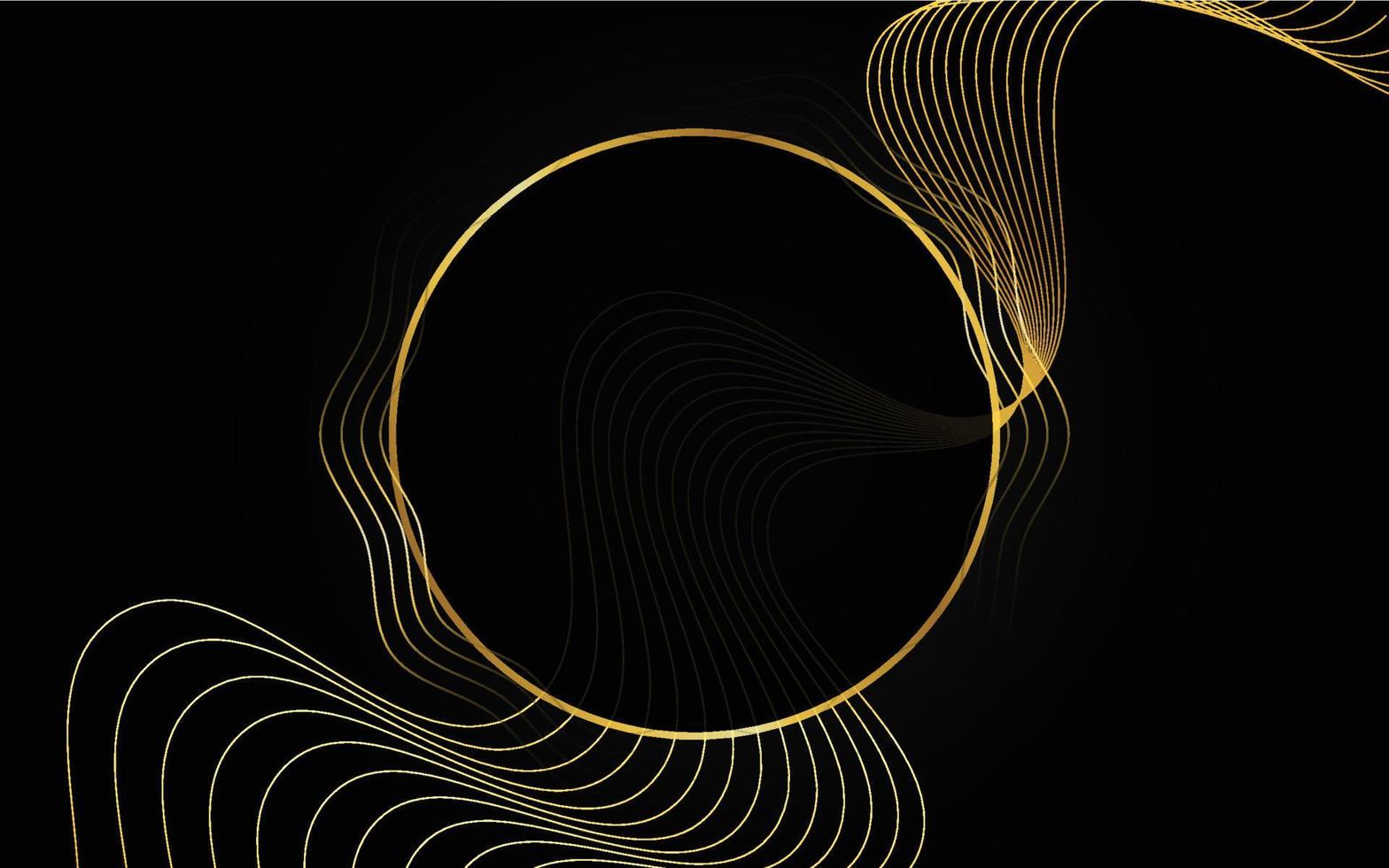 d'oro luccichio su un' piatto superficie illuminato di un' luminosa riflettore 3d illustrazione vettore
