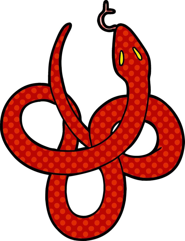 cartone animato serpente personaggio vettore