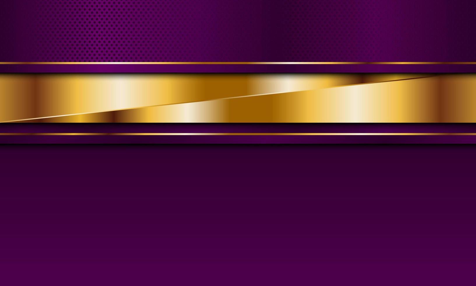 lusso viola e d'oro strisce con linea sfondo. vettore