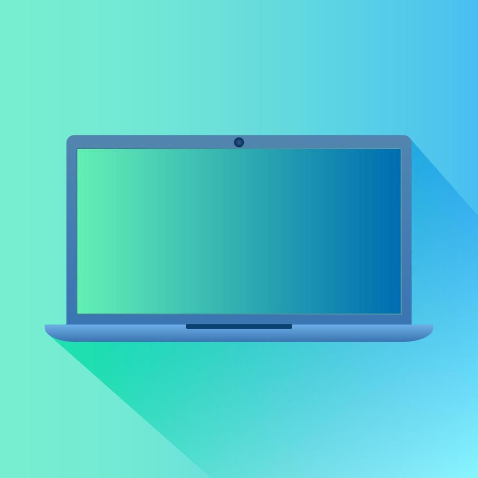 il computer portatile icona.piatto icona per ragnatela disegno.vettore illustrazione. vettore
