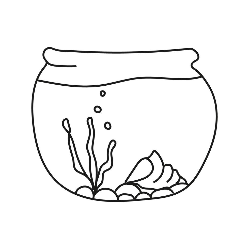 mano disegnato vettore illustrazione acquario