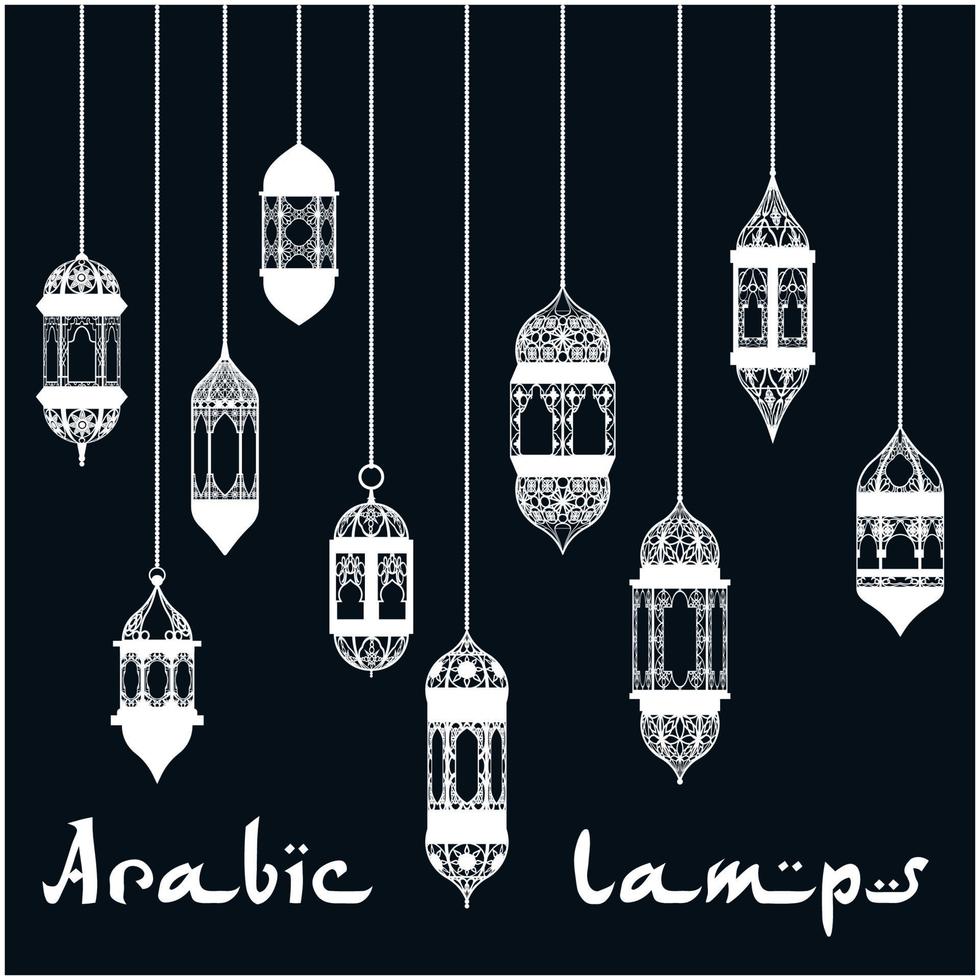 Ramadan kareem Arabo lanterna design modello vettore