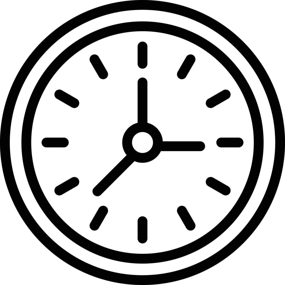 stile icona orologio da parete vettore