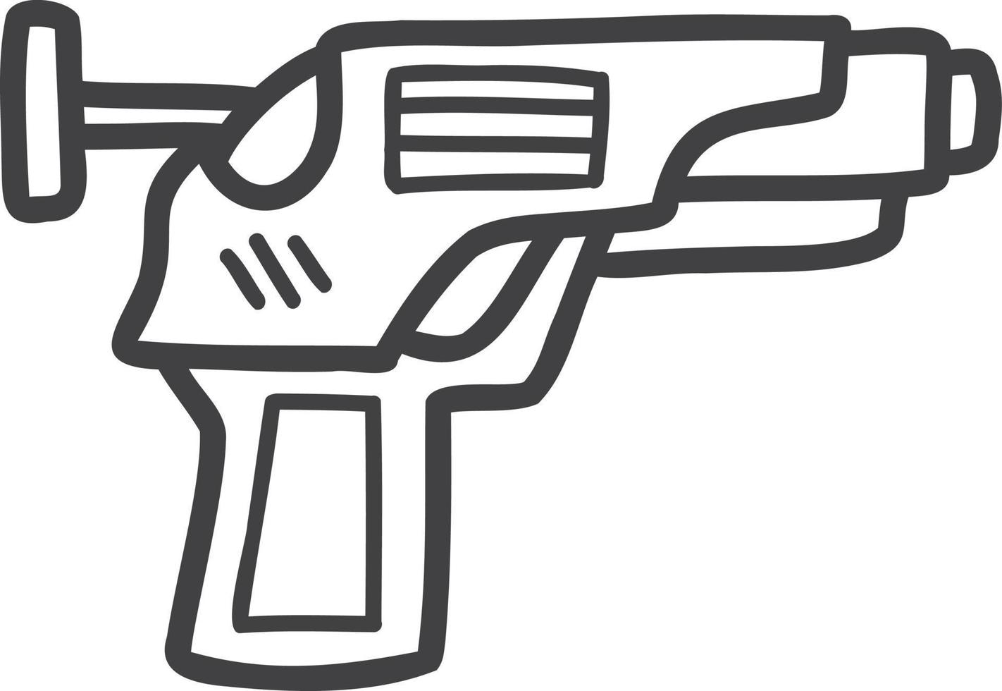 mano disegnato giocattolo pistola per bambini illustrazione vettore