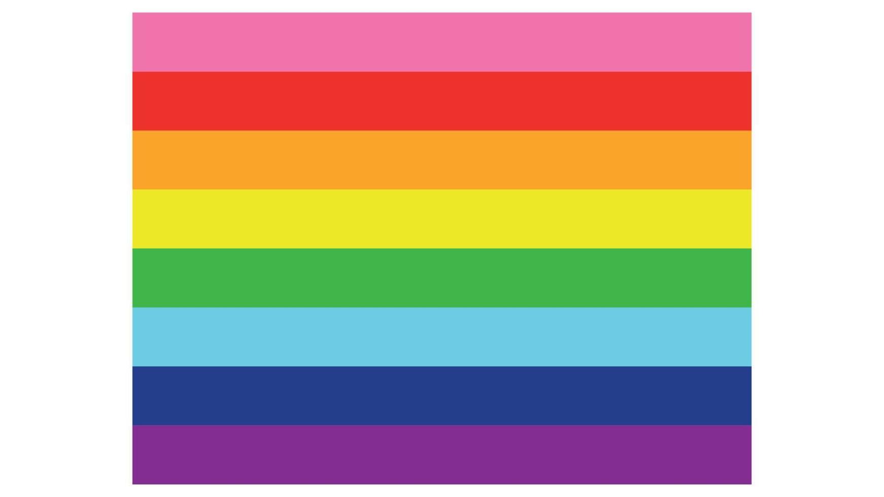 Gilbert panettiere orgoglio bandiera. standard proporzioni per gay bandiera vettore