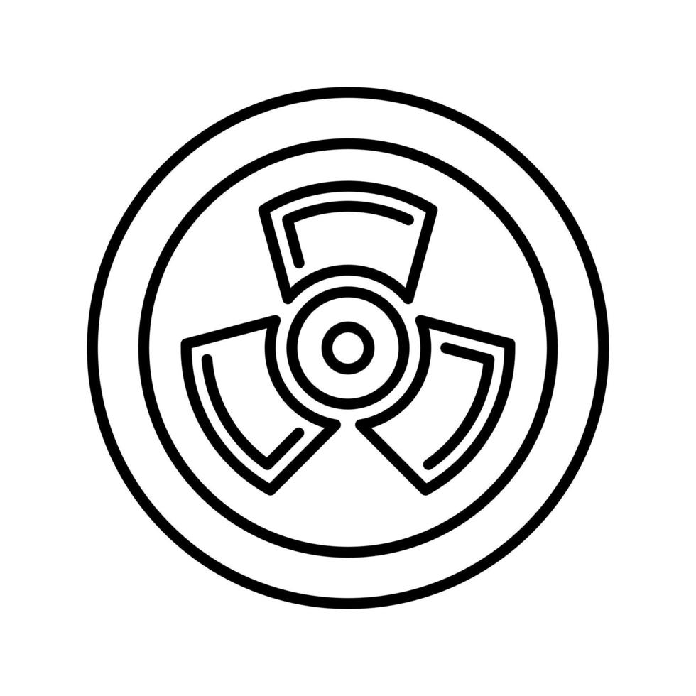 nucleare vettore icona