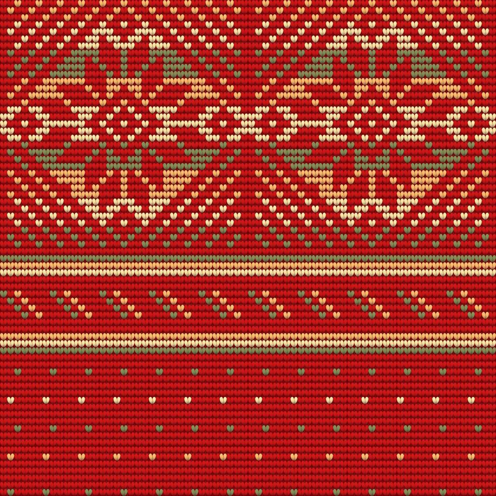 rosso senza soluzione di continuità modello di Natale brutto maglione vettore