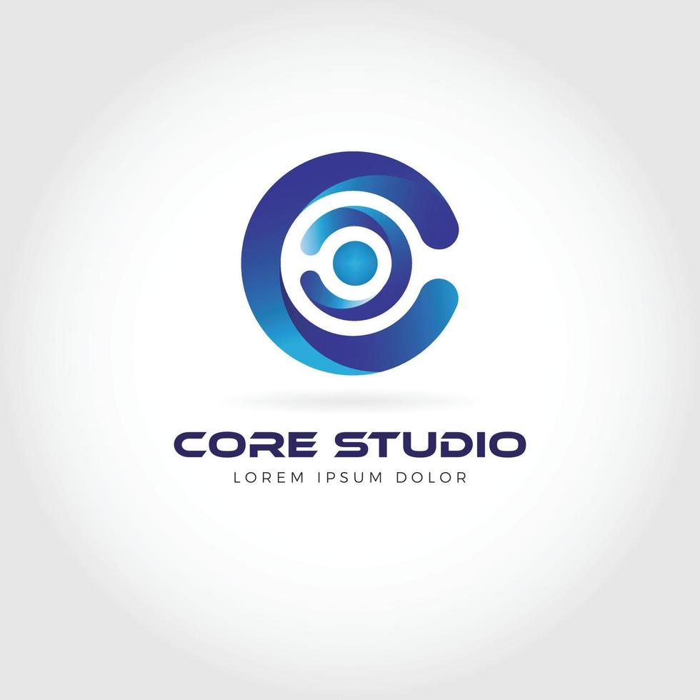 nucleo studio Internet logo design simbolo icona vettore