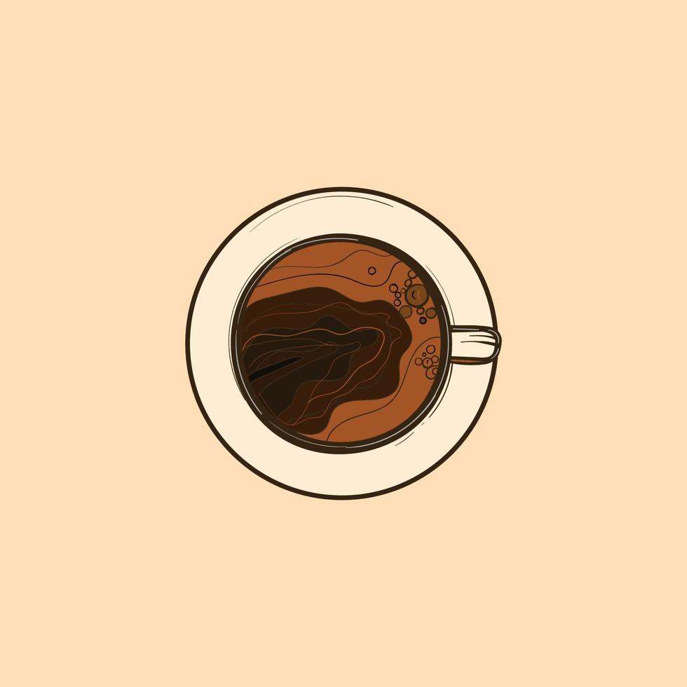 tazza di caffè, vettore illustrazione disegno stile. decorativo design per caffetteria, manifesti, striscioni, carte