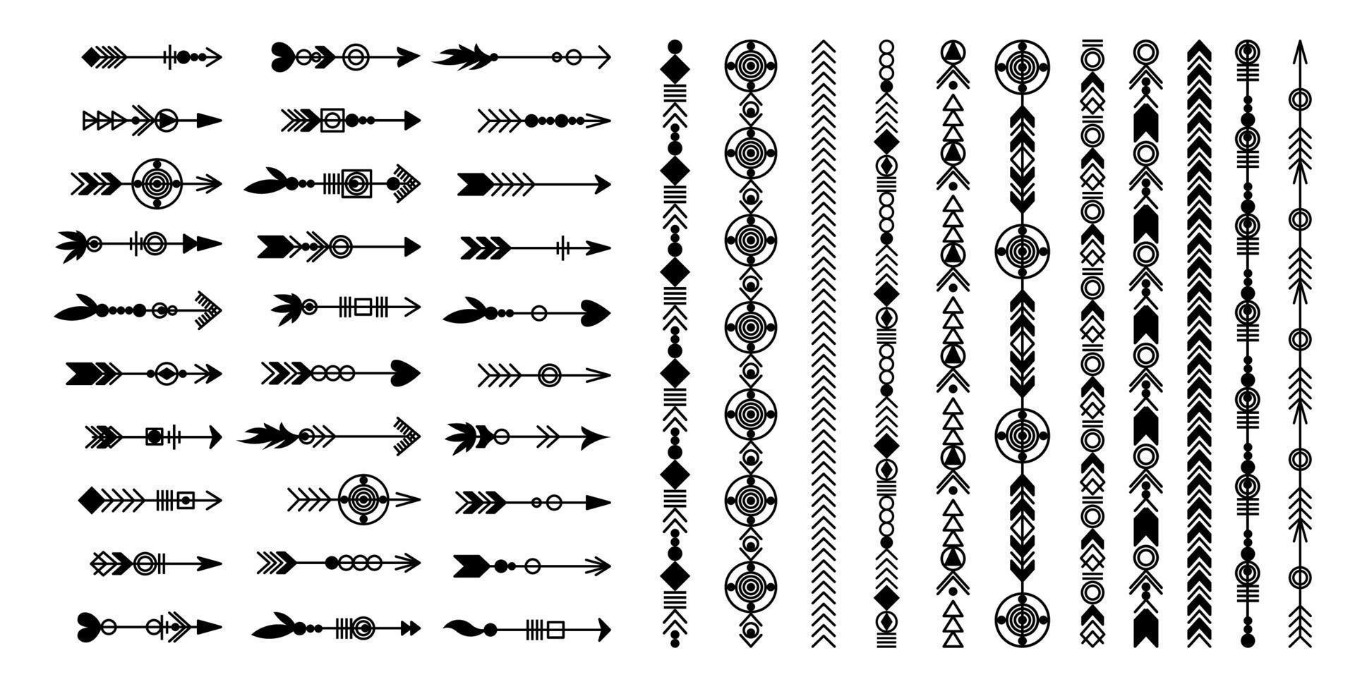 tribale freccia impostare. vettore