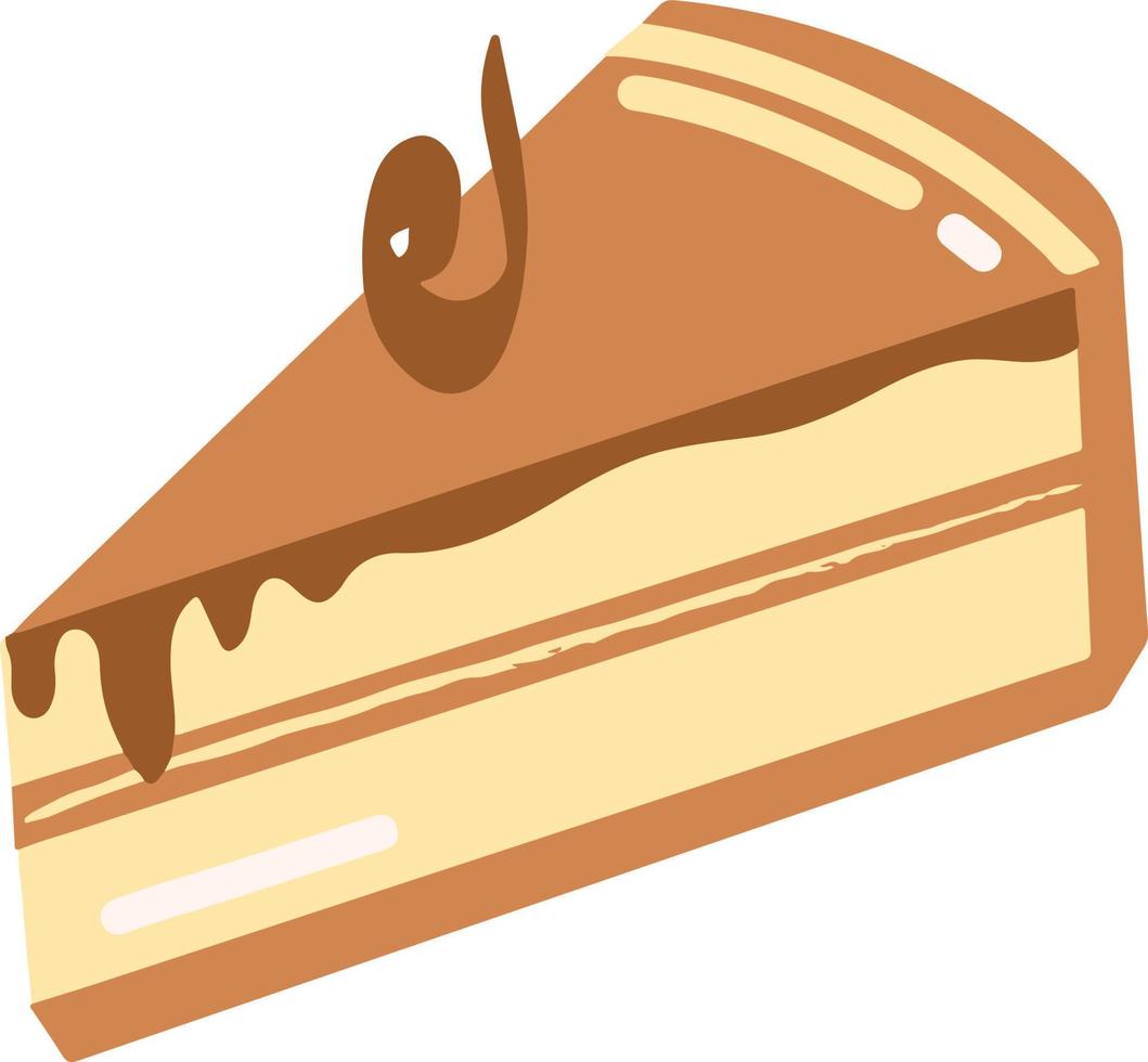 delizioso choco torta di formaggio forno illustrazione vettore