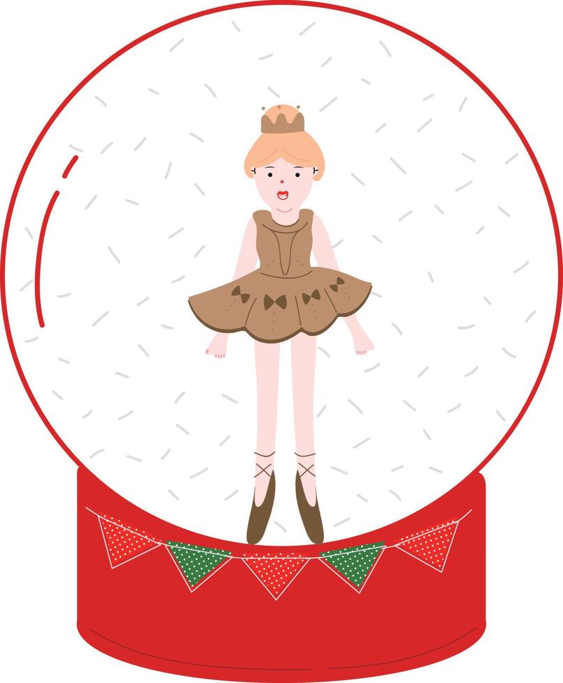 Natale cristallo sfera. ghirlande, bandiere, etichette, bolle, nastri e adesivi. collezione di allegro Natale decorativo icone. illustrazione. vettore