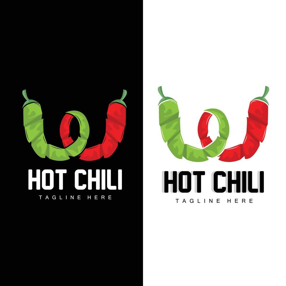 rosso chili logo, caldo chili peperoni vettore, chili giardino Casa illustrazione, azienda Prodotto marca illustrazione vettore