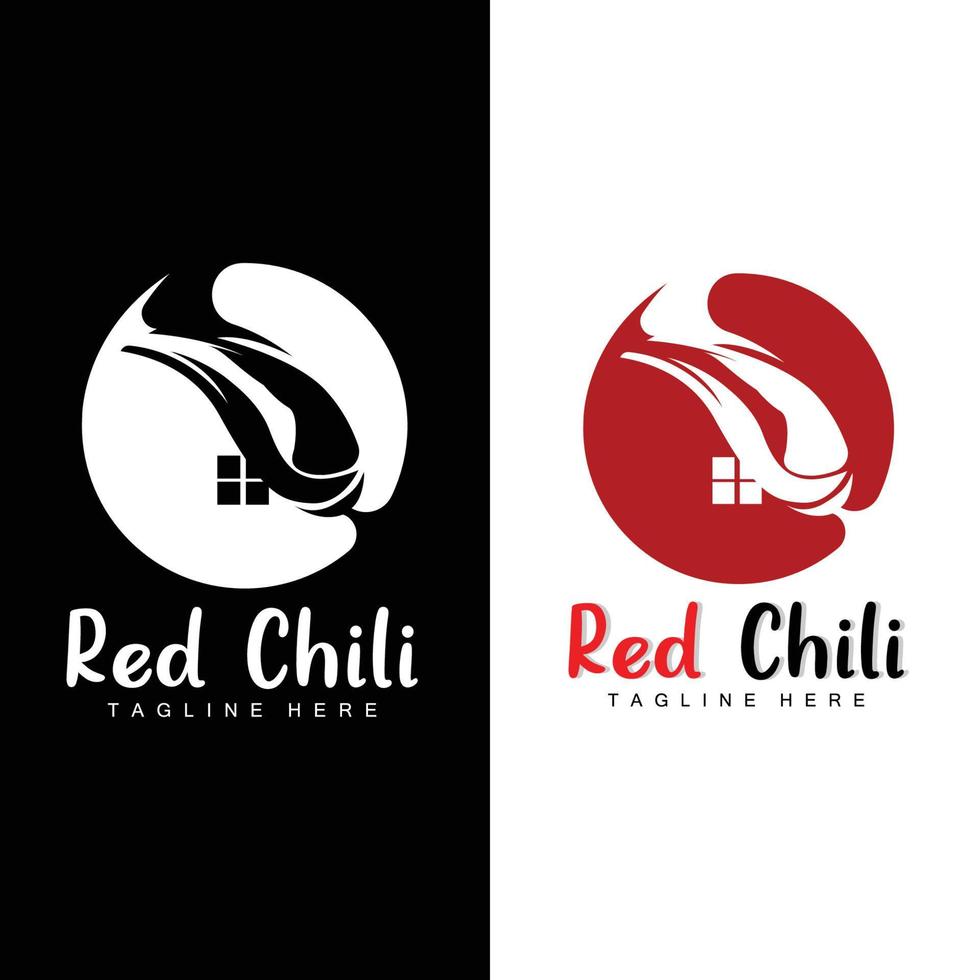 rosso chili logo, caldo chili peperoni vettore, chili giardino Casa illustrazione, azienda Prodotto marca illustrazione vettore