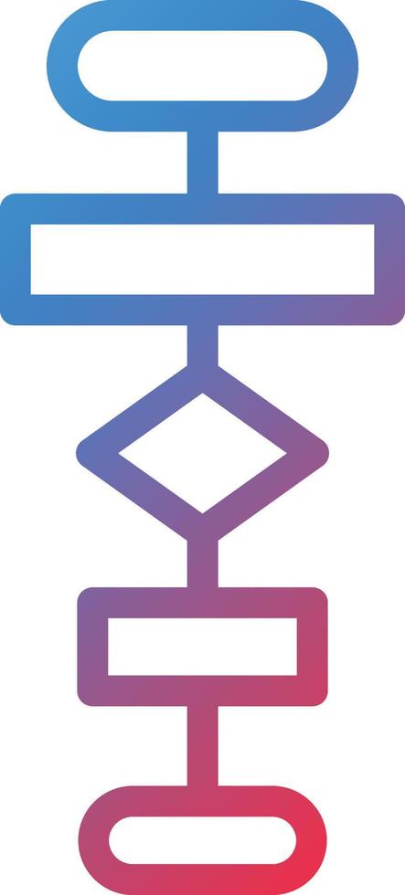 stile icona diagramma di flusso vettore