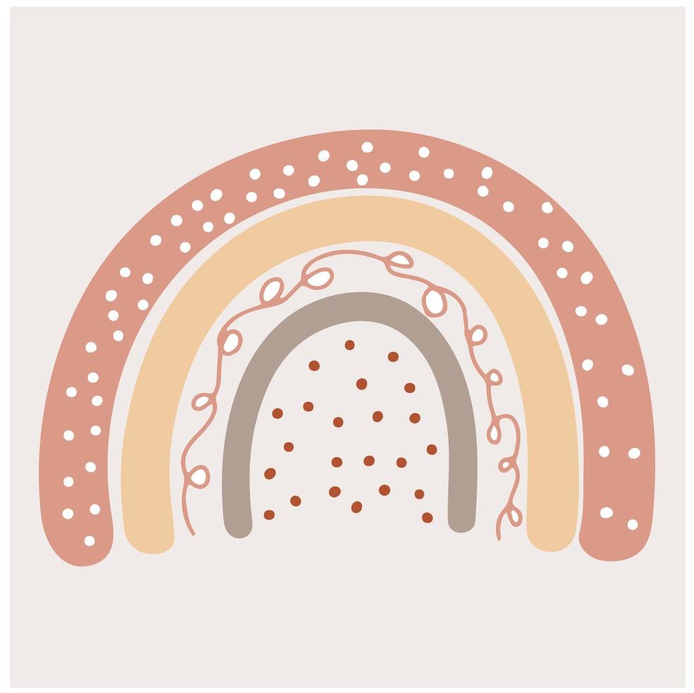 boho arcobaleno. vettore illustrazione.