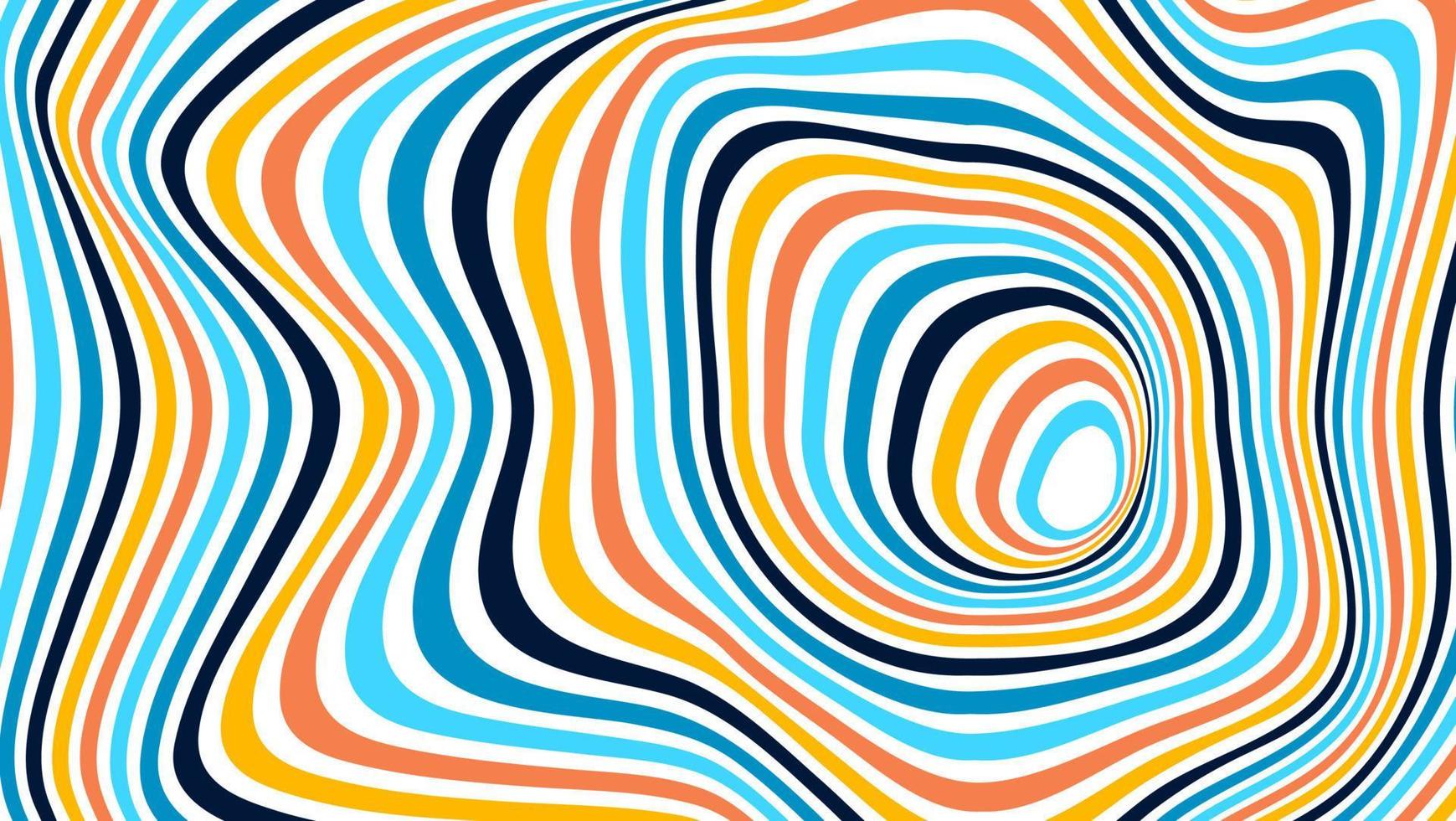 colorato psichedelico ottico illusione sfondo vettore