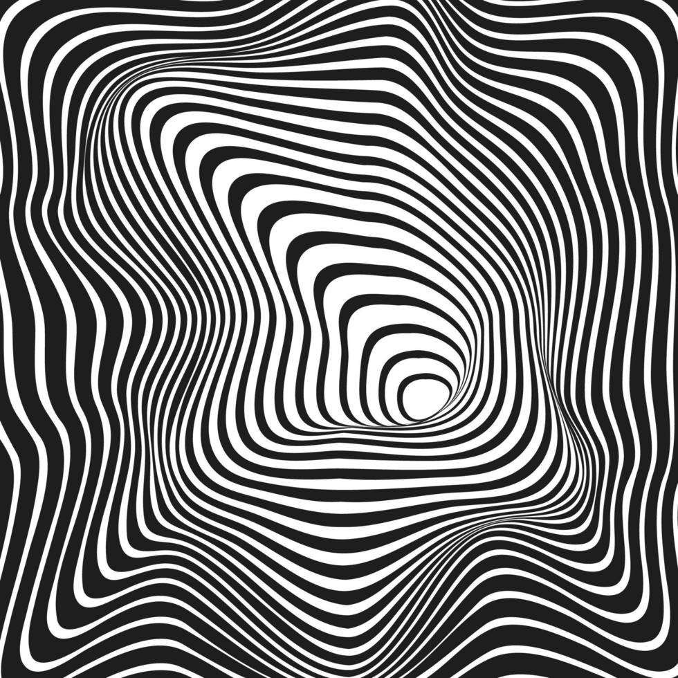 sfondo di illusione ottica psichedelica vettore