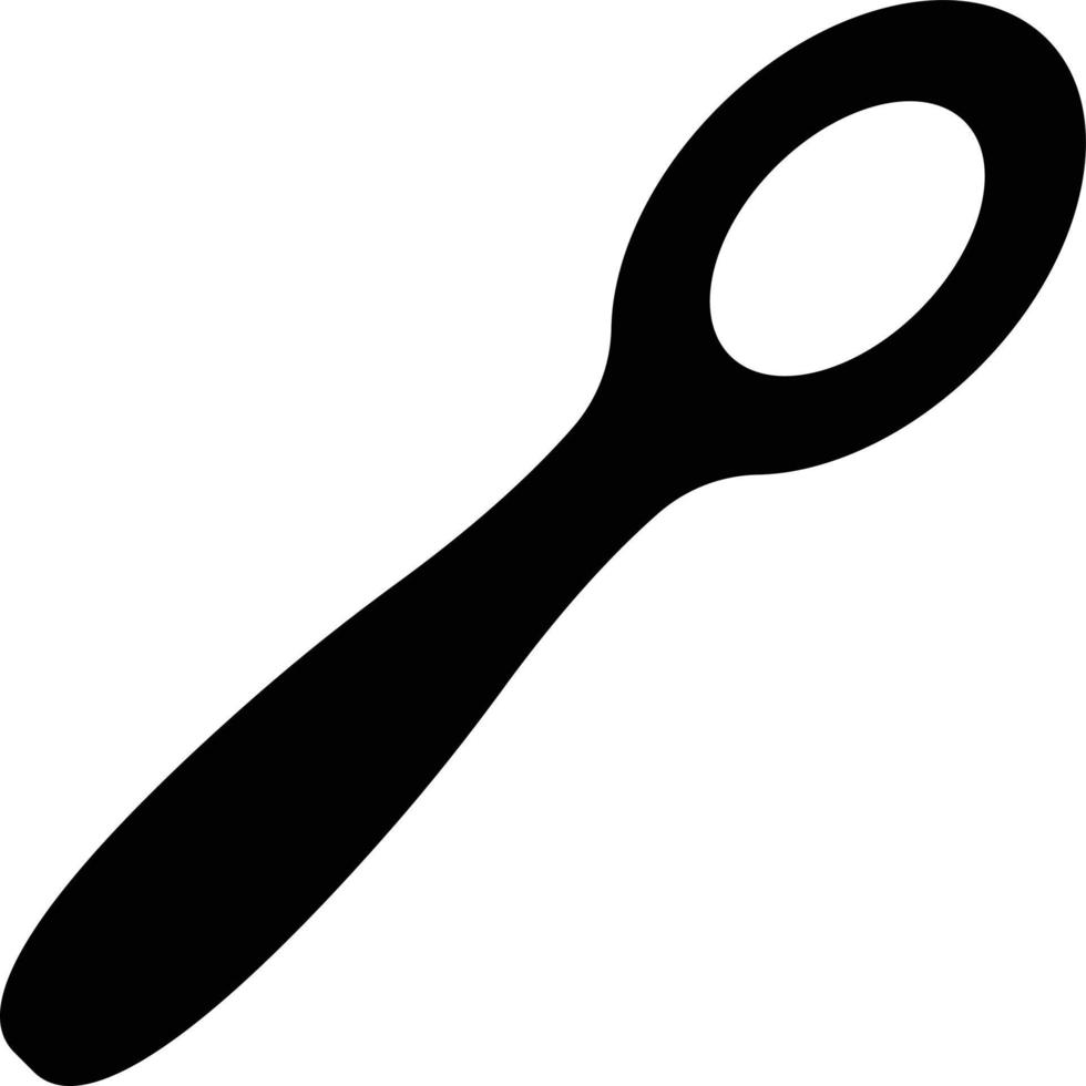 illustrazione del disegno dell'icona di vettore del cucchiaio