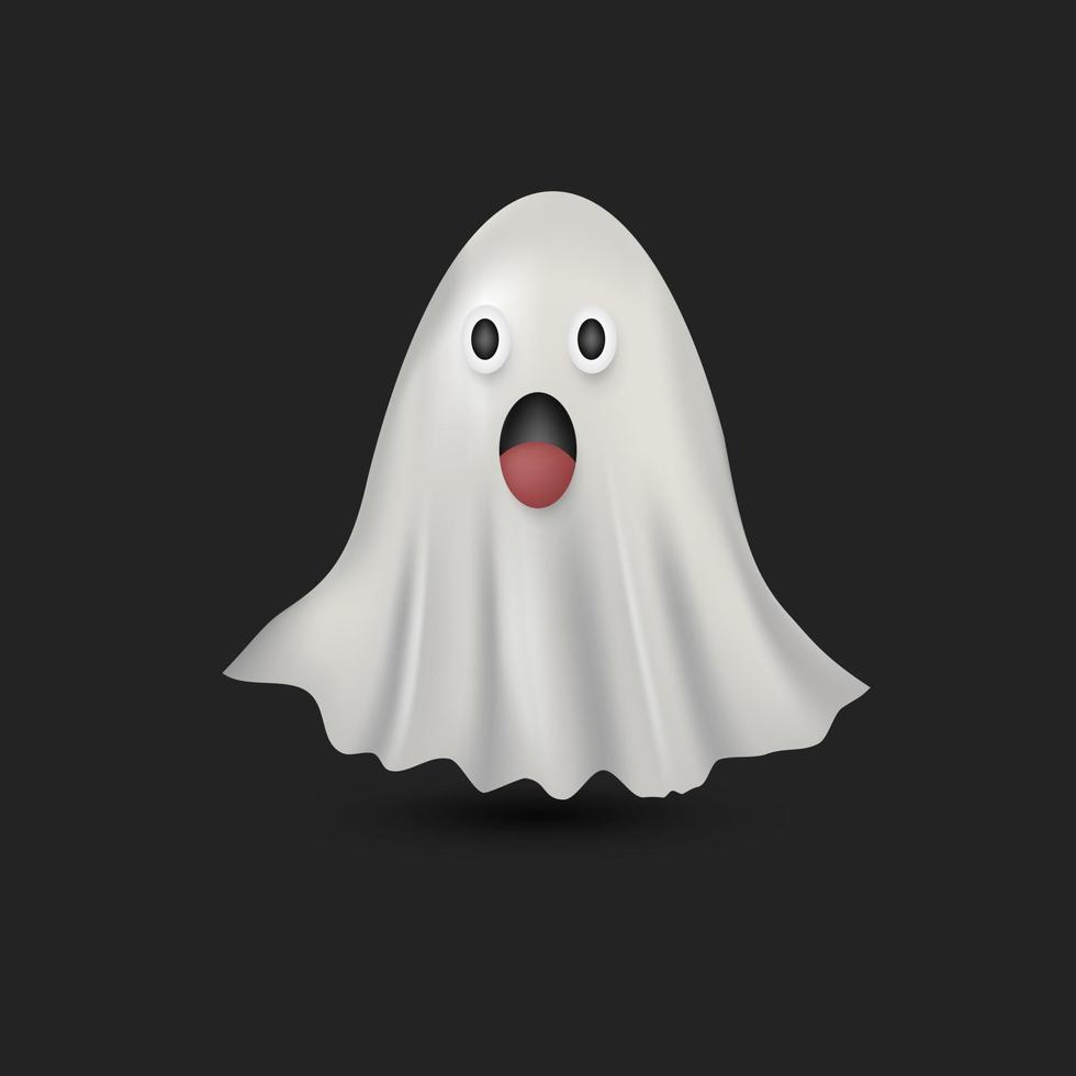 carino fantasma Halloween design illustrazione vettore