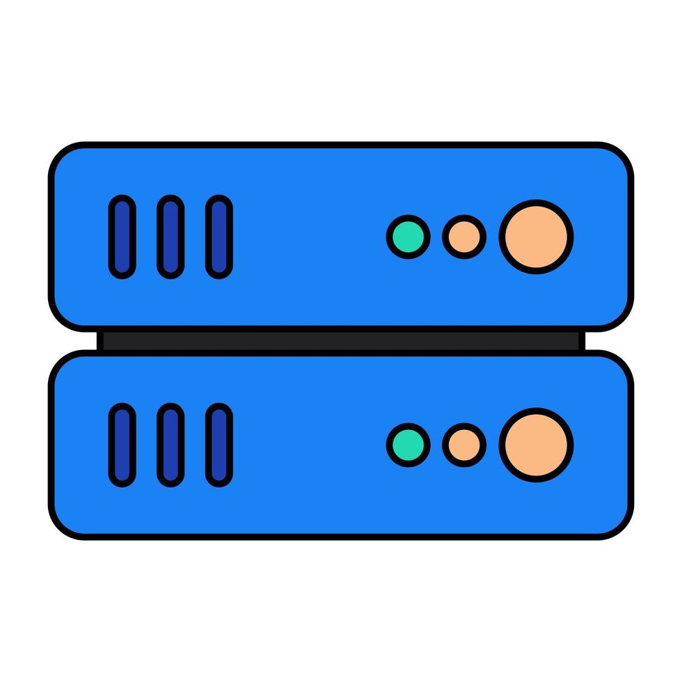 Perfetto design icona di dati server vettore