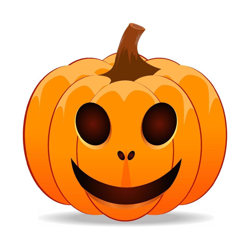 Halloween Festival zucca fantasma viso arancia vettore