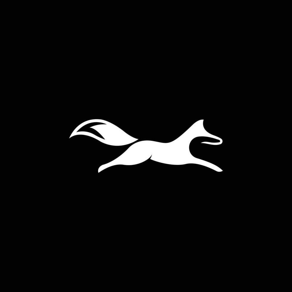 Volpe creativo silhouette logo design vettore