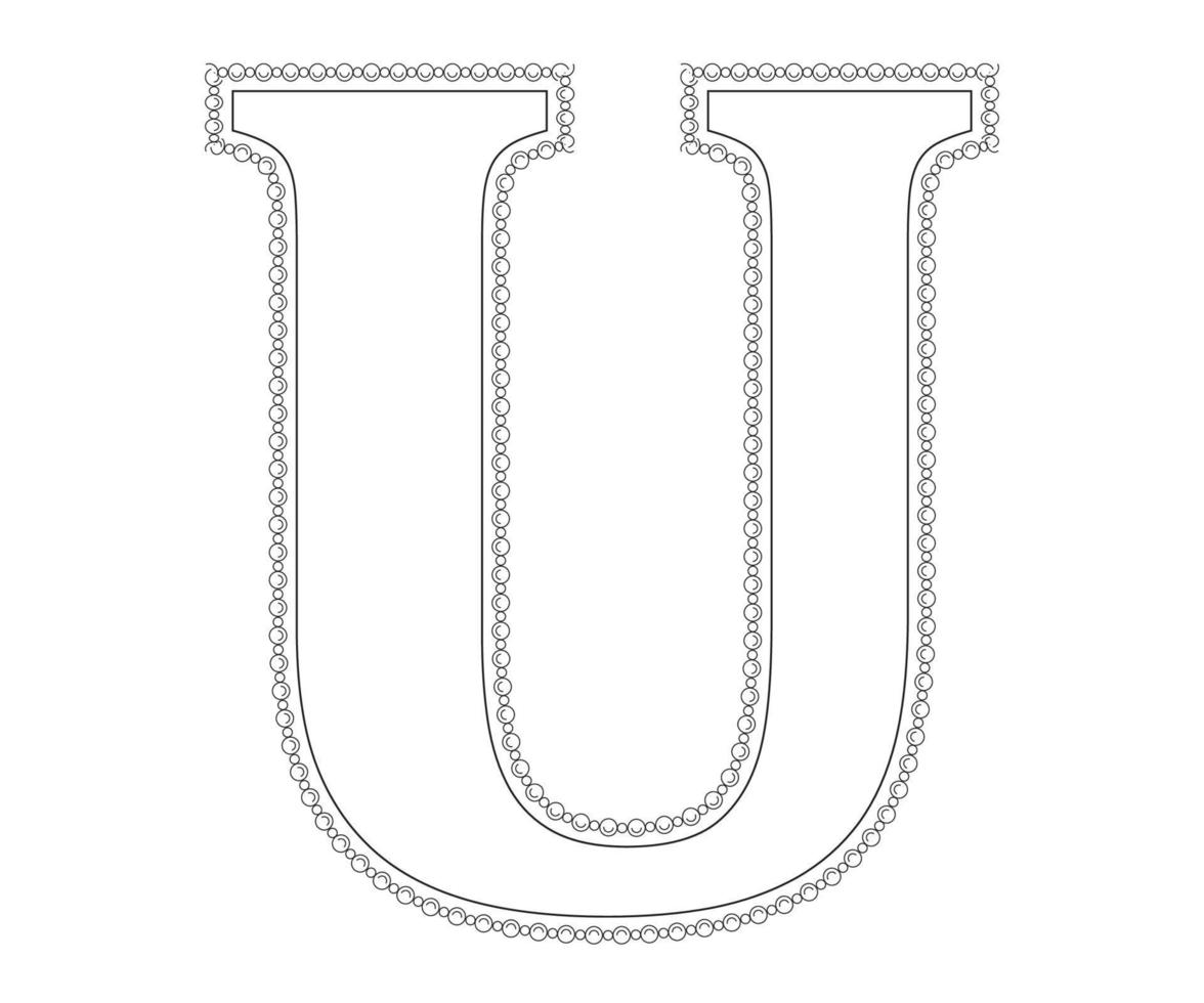 alfabeto colorazione pagina con floreale stile, abc colorazione download della pagina per gratuito vettore