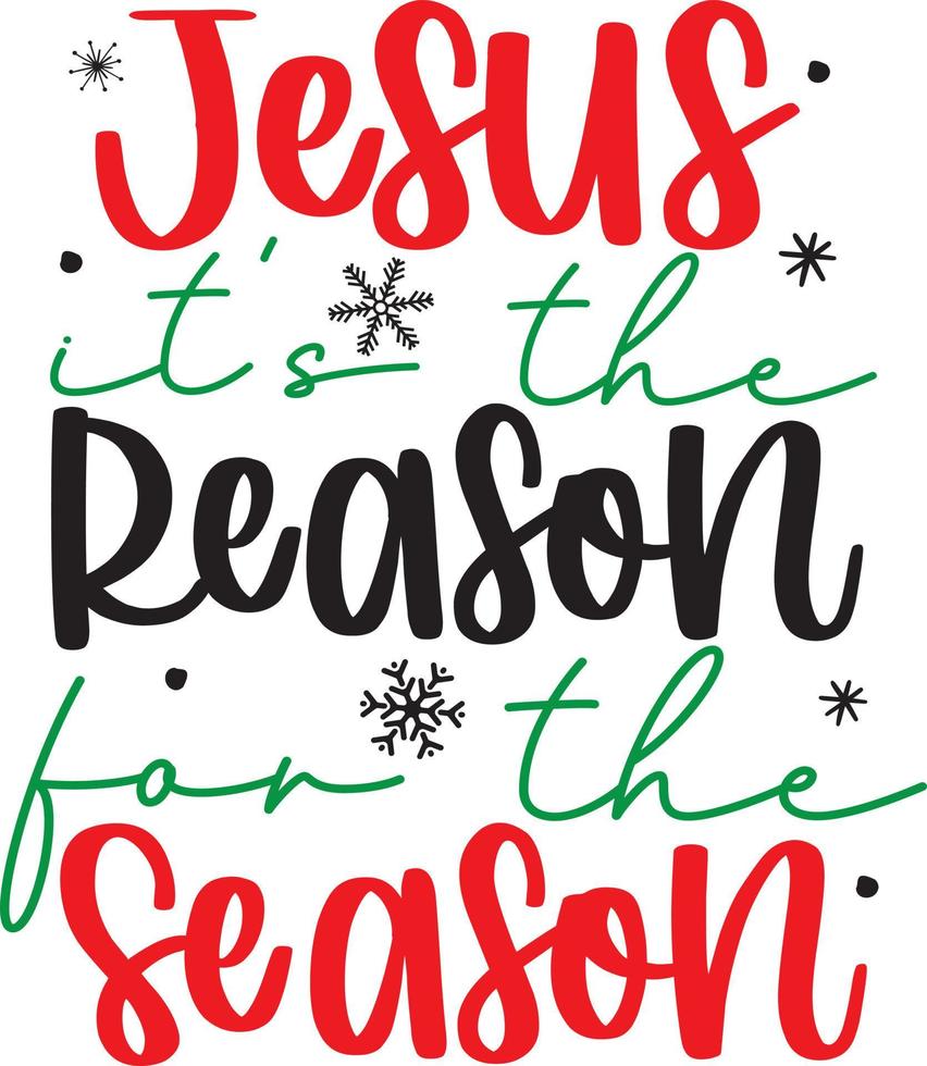 Gesù è il Motivo per il stagione, allegro Natale, babbo natale, Natale vacanza, vettore illustrazione file
