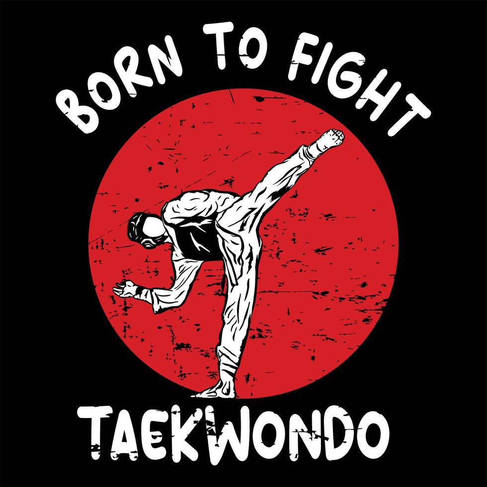 vettore del logo del taekwondo