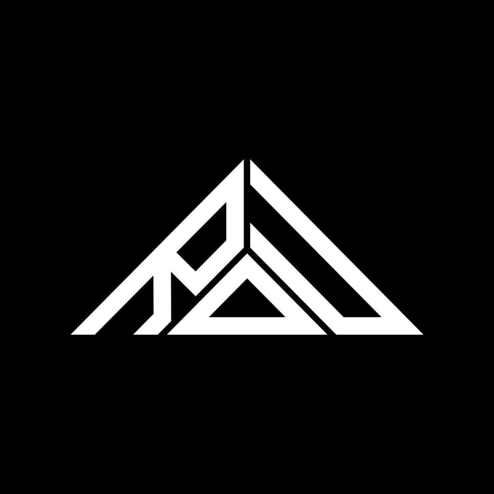 rdu lettera logo creativo design con vettore grafico, rdu semplice e moderno logo nel triangolo forma.