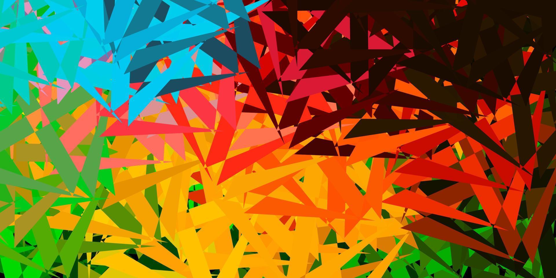 modello vettoriale multicolore chiaro con forme poligonali.
